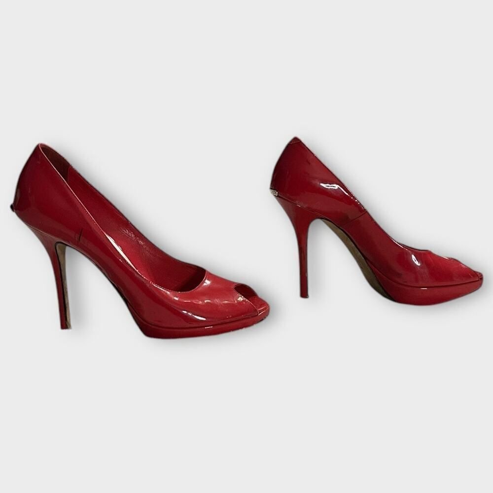 Christian Dior High Stiletto Heels Women's 37 Red Patent Leather Pumps Miss Dior - Picture 3 of 16